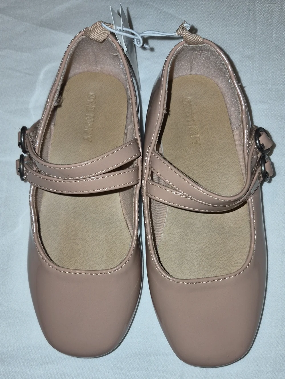 Old Navy Girls' Double-Strap Mary Janes in Blush Pink